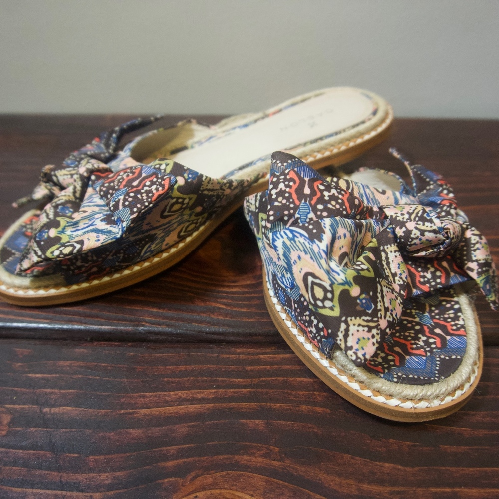 Caslon Patterned Slip on Espadrille Flats